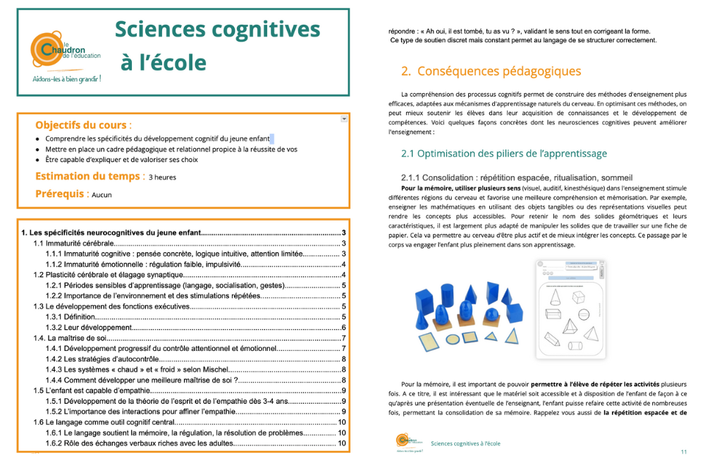 Cours en version papier